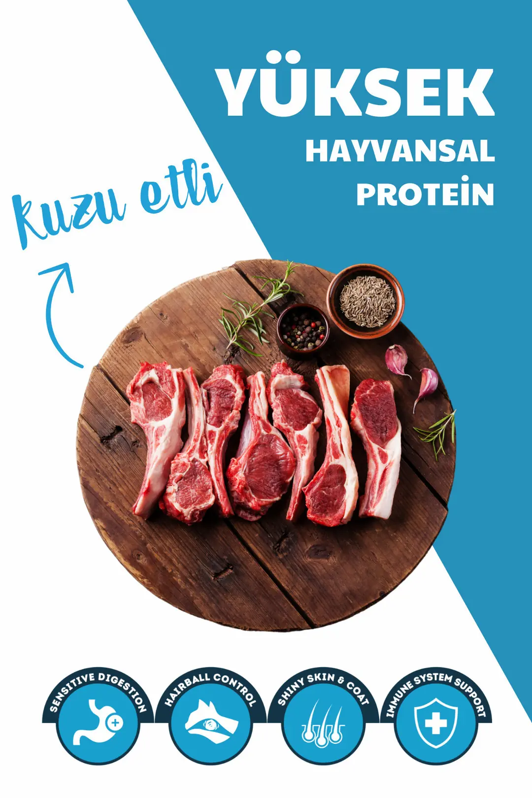 Kuzu Etli Ve Pirinçli Yavru Köpek Maması 15 Kg