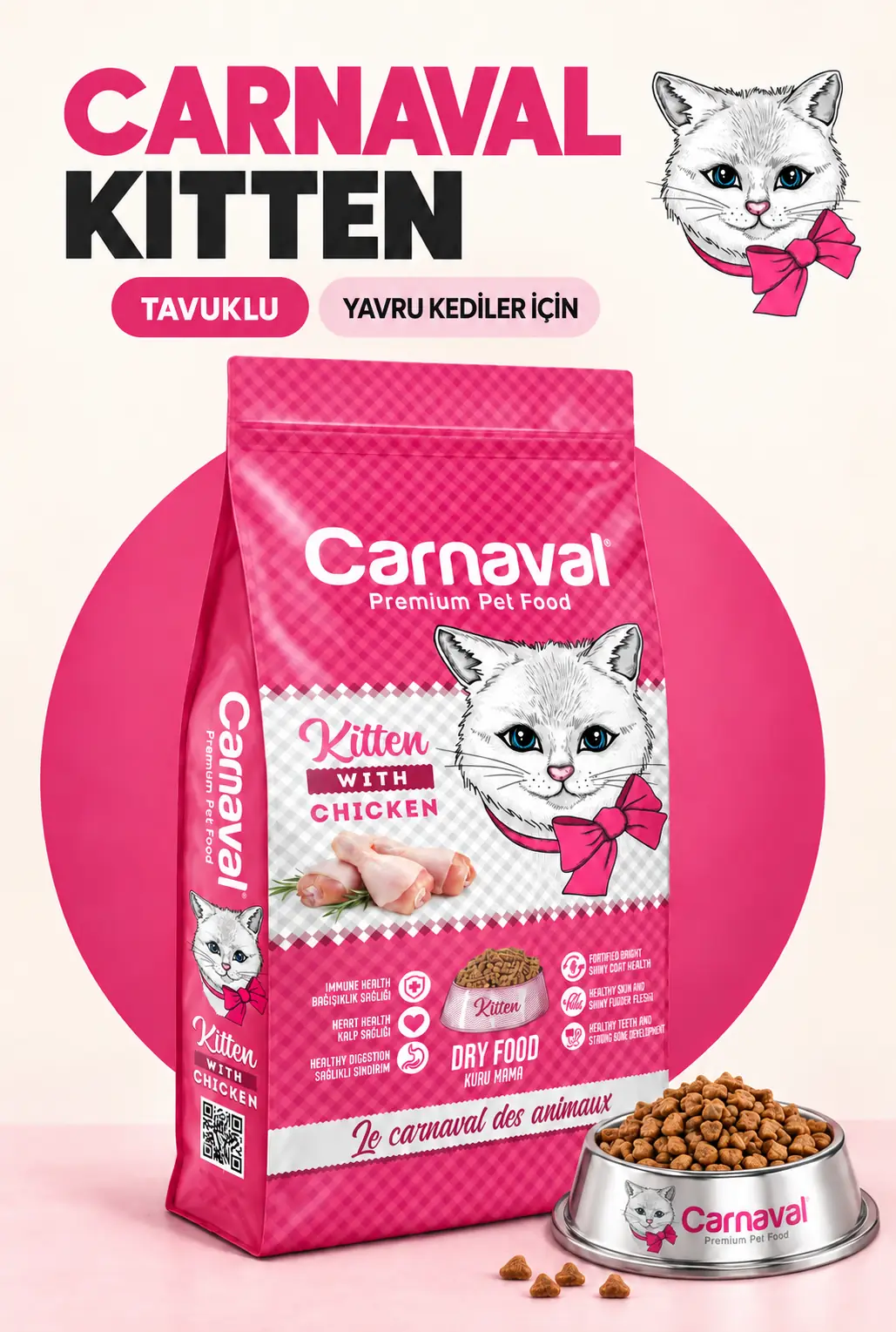 Tavuklu Yavru Kedi Maması  15 Kg