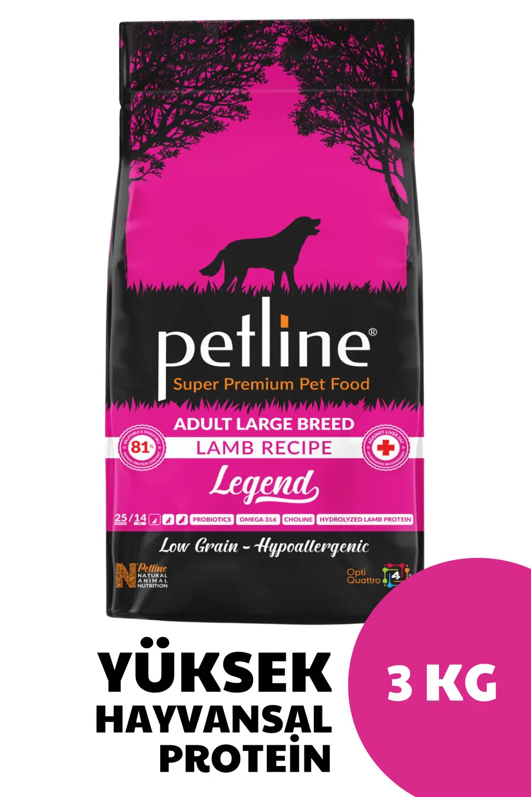 Probiyotik ve Omega3&6 Zengini Yetişkin Köpek Maması 3kg - Legend