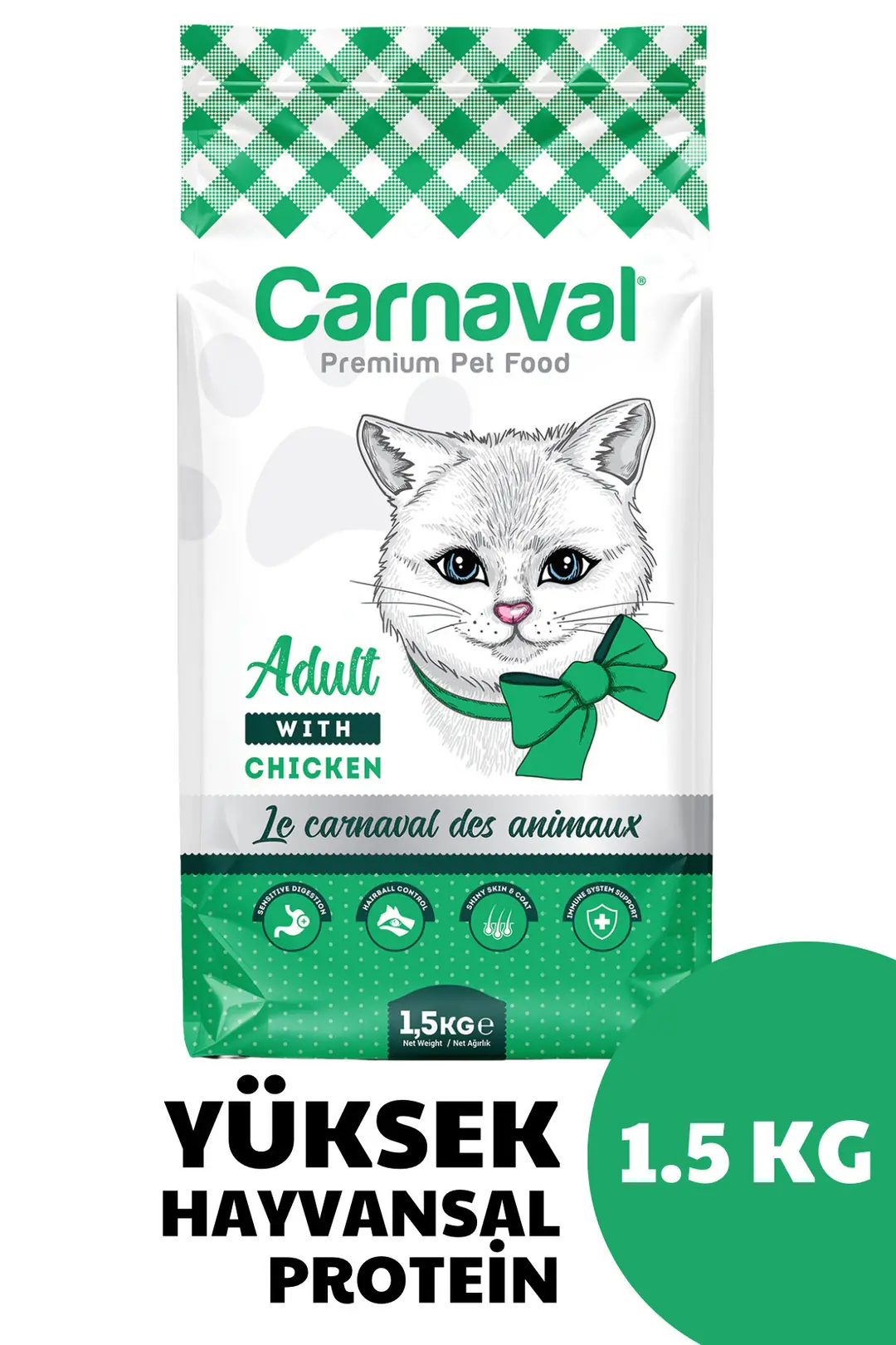 Gourmet Tavuklu Ve Sebzeli Yetişkin Kedi Maması 1.5kg
