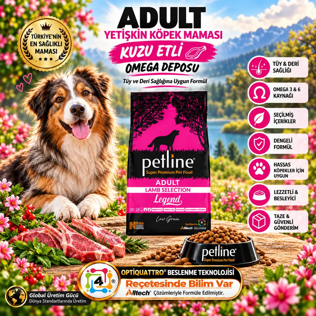 Probiyotik ve Omega3&6 Zengini Yetişkin Köpek Maması 3kg - Legend