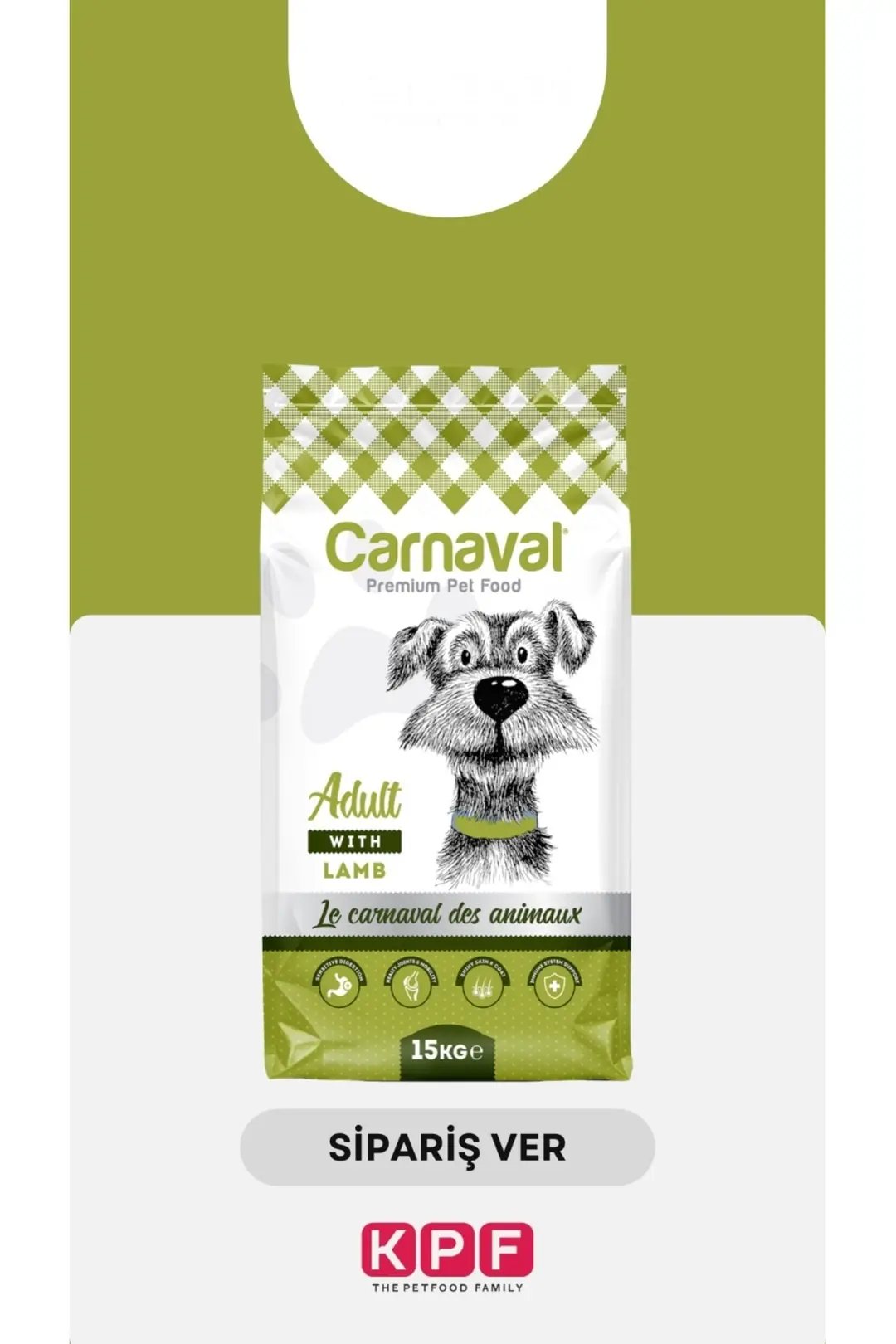 Kuzu Etli Ve Pirinçli Yetişkin Köpek Maması 6kg (2X3KG)