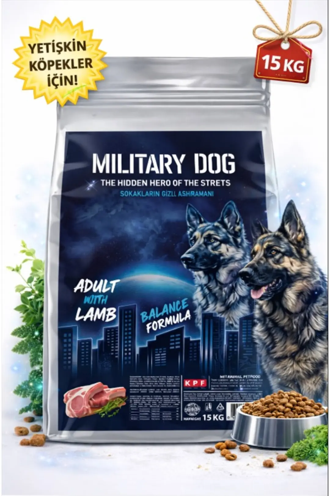 Kuzu Etli Yetişkin Köpek Maması 15 KG (Özel Kolili Gönderim - Hasarsız Teslimat)