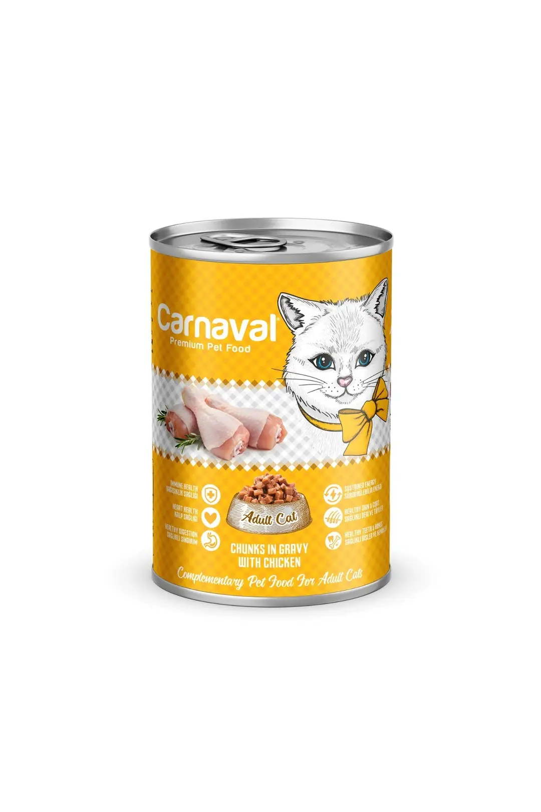 Tavuklu Kedi Konservesi 400 Gr X 1 Adet
