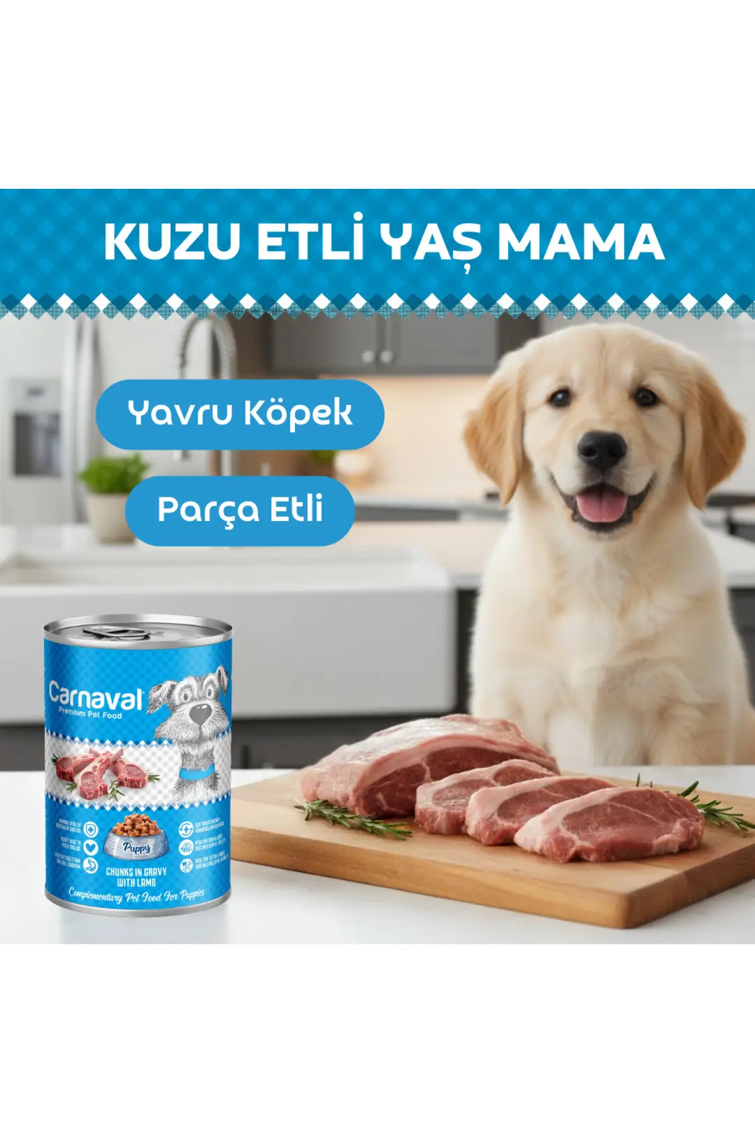 Premium Pet Kuzu Etli Köpek Konservesi 400 gr