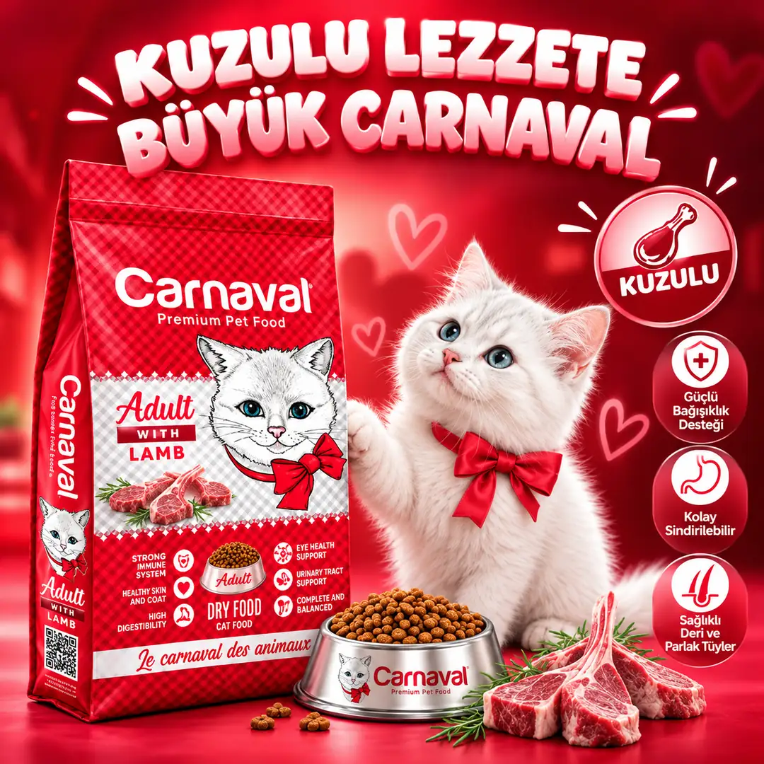Ürün görseli: Kuzu Etli Yetişkin Kedi Maması 1.5kg