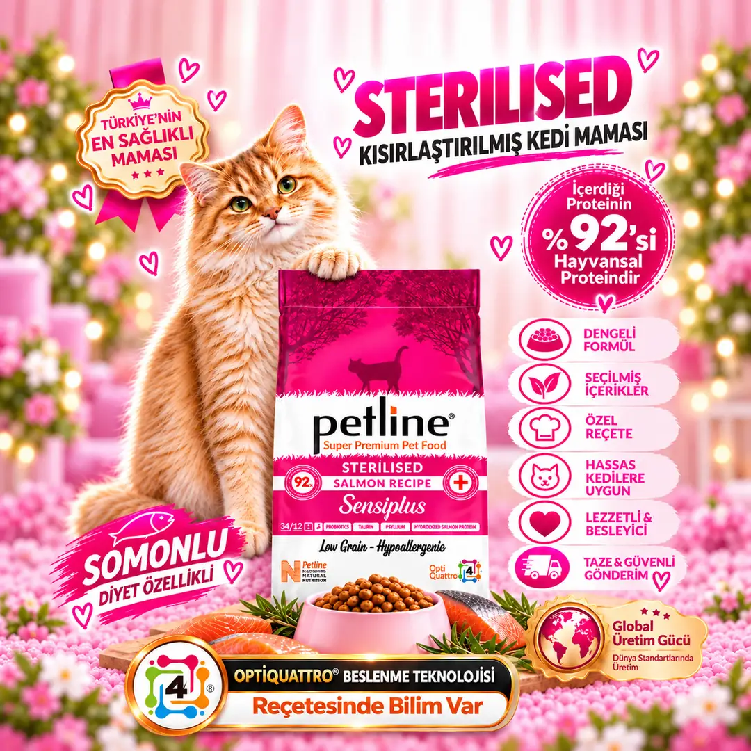 Kilo Almasını Engelleyici Diyet Özellikli Somonlu Yetişkin Kedi Maması 20kg (2 X 10KG) - Sensiplus