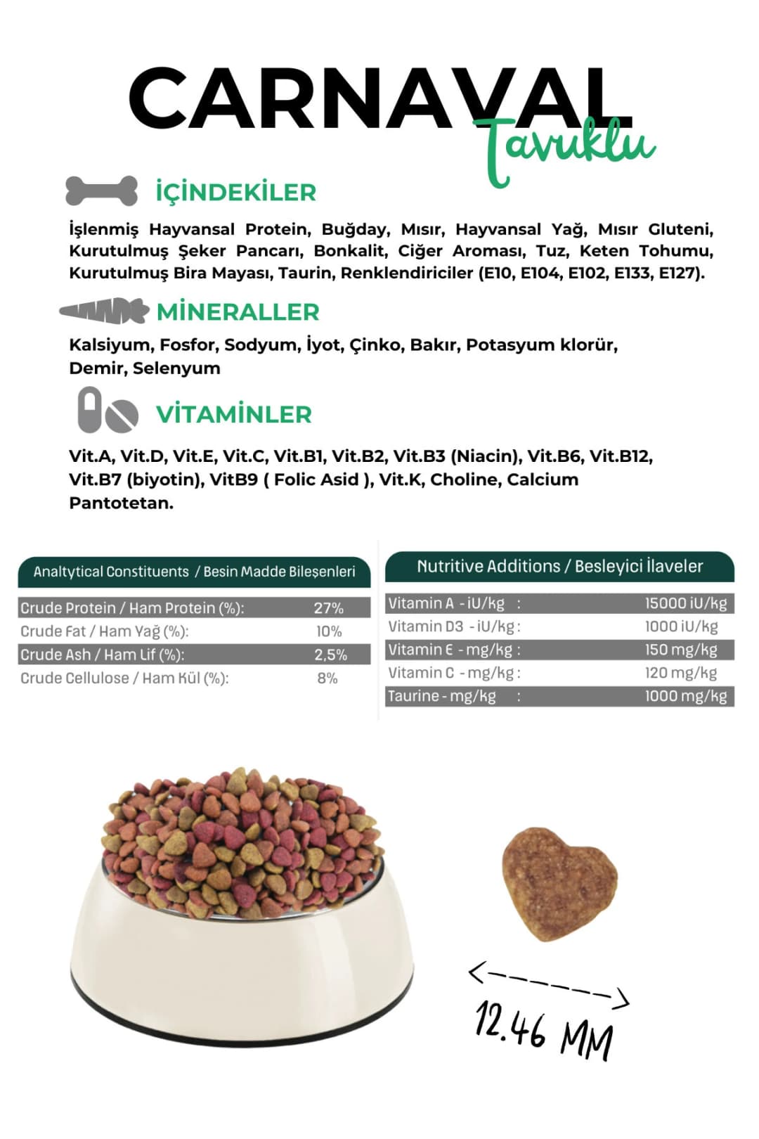 Gourmet Tavuklu Ve Sebzeli Yetişkin Kedi Maması 3kg (2X1.5KG)