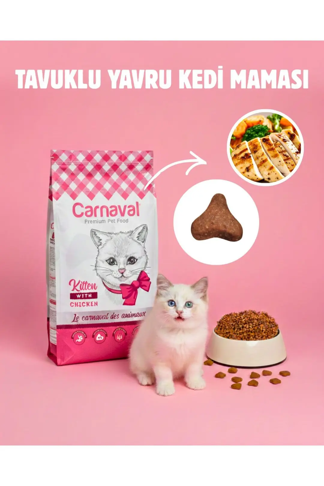 Tavuklu Yavru Kedi Maması  15 Kg