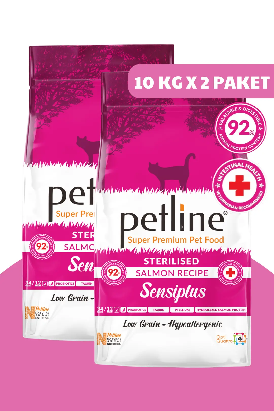 Kilo Almasını Engelleyici Diyet Özellikli Somonlu Yetişkin Kedi Maması 20kg (2 X 10KG) - Sensiplus