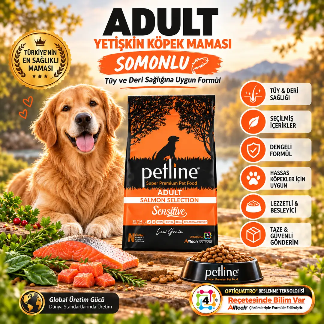 Tüy Ve Deri Sağlığı Için Özel Formüllü Sensitive Somonlu Yetişkin Köpek Maması 3 Kg