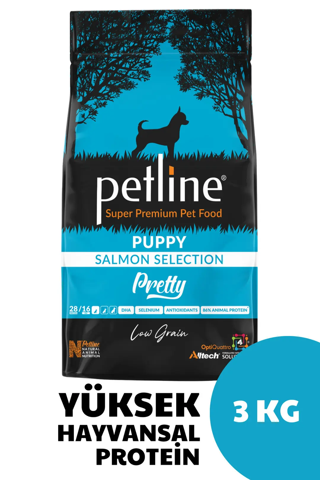 Antioksidan Ve Omega Deposu Somonlu Yavru Köpek Maması 3kg - Pretty