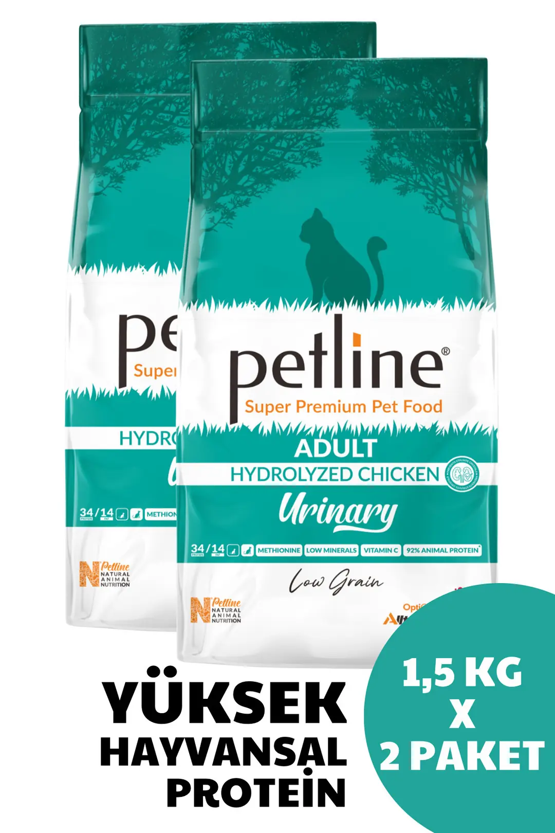 Urinary Mineral Seviyesi Azaltılmış, Böbrek Dostu Kedi Maması 3kg ( 2 X 1,5kg)