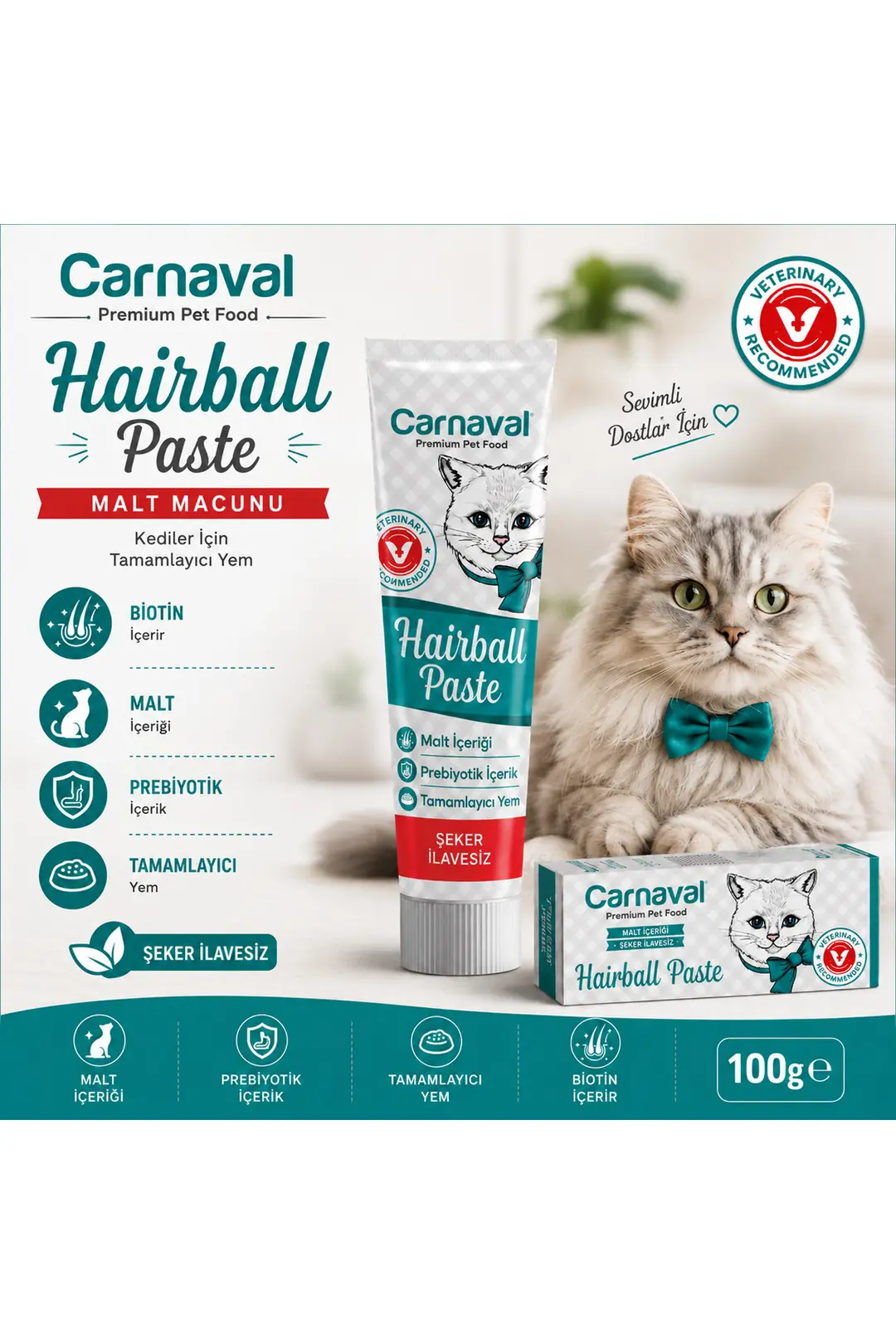 Biotin Katkılı Hairball Paste Macun