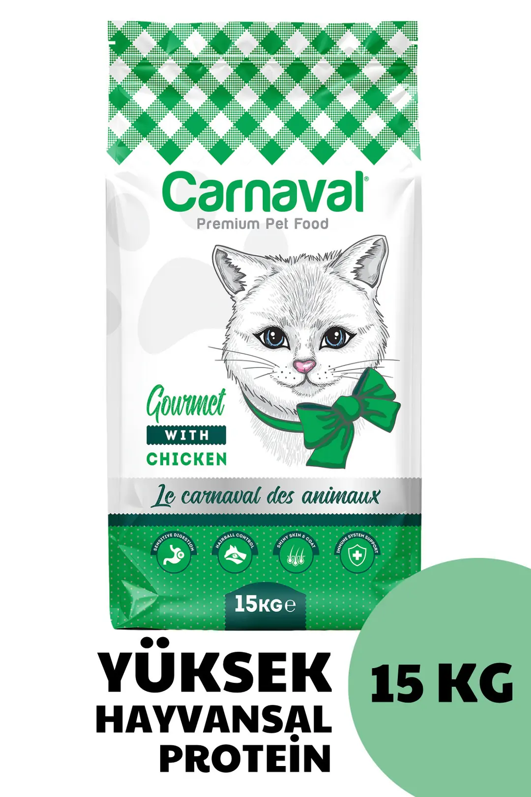 Gourmet Tavuklu Ve Sebzeli Yetişkin Kedi Maması 15kg