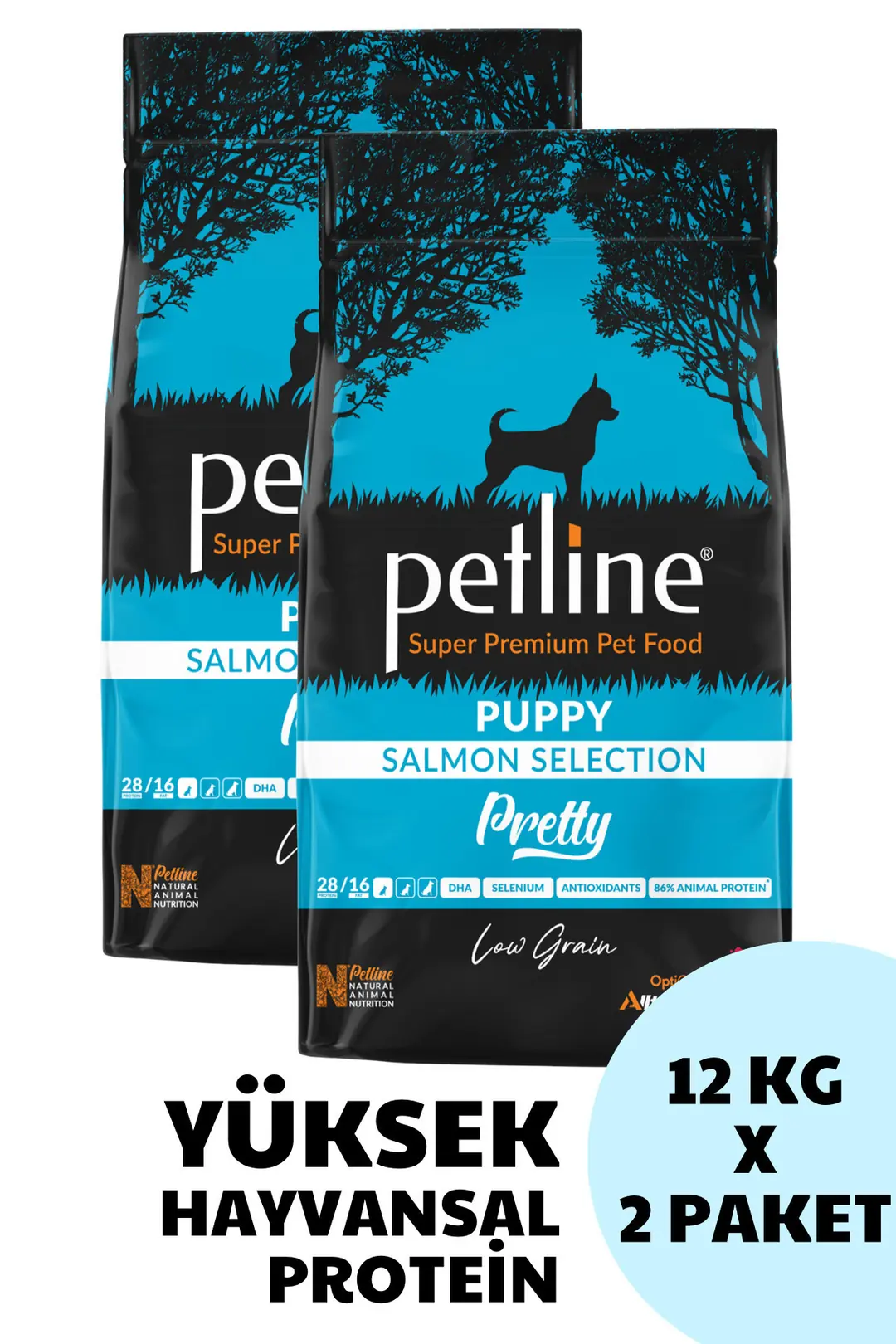Antioksidan Ve Omega Deposu Somonlu Yavru Köpek Maması 24kg ( 2 X 12kg) - Pretty