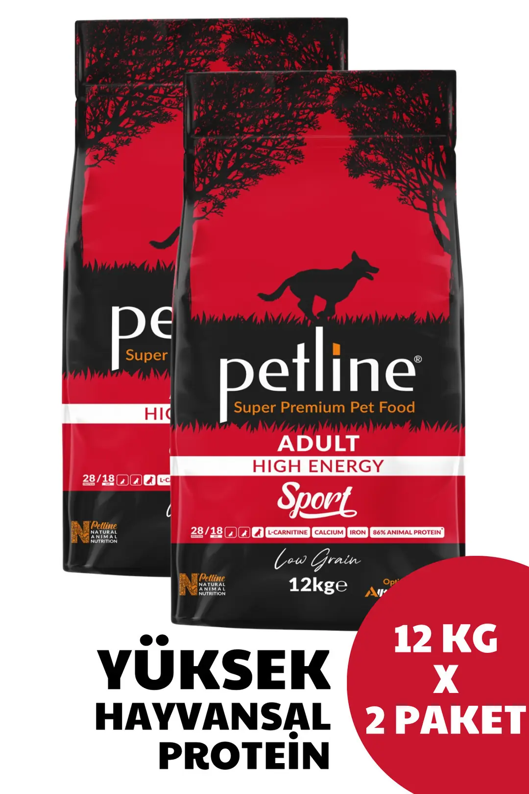 Av Köpekleri Ve Büyük Irk Köpeklere Özel Sport Kuzu Etli Köpek Maması Yüksek Enerji 24kg (2 X 12KG)