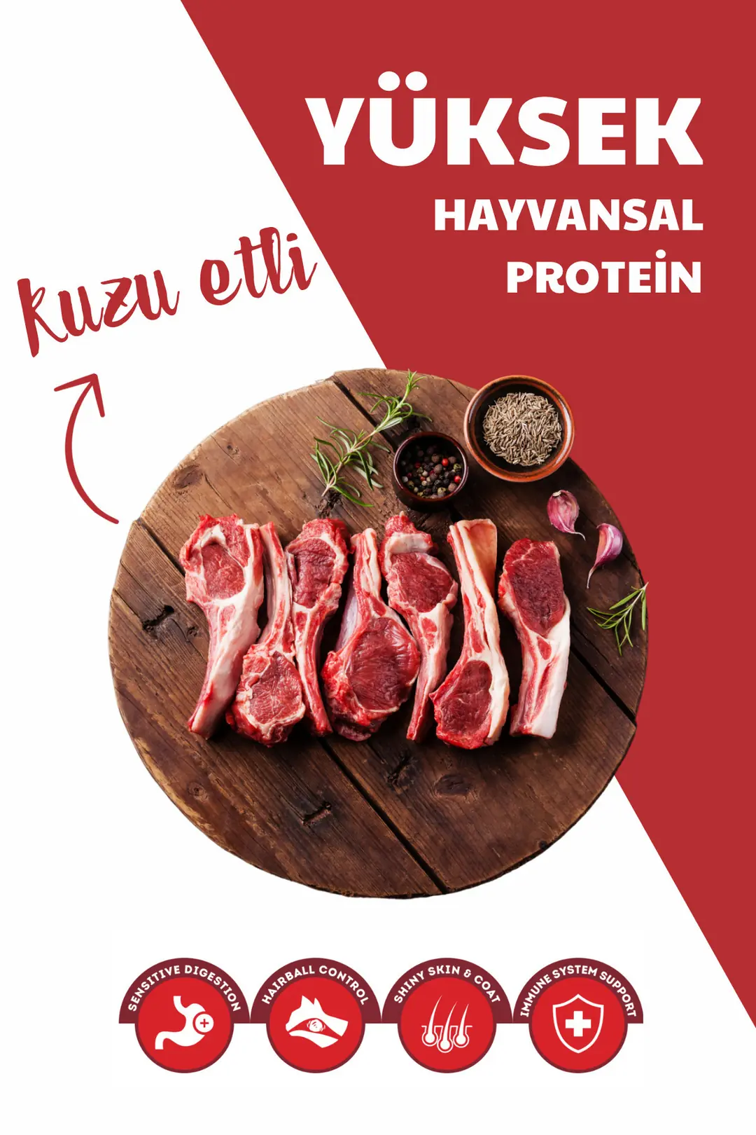 Kuzu Etli Yetişkin Kedi Maması 1.5kg