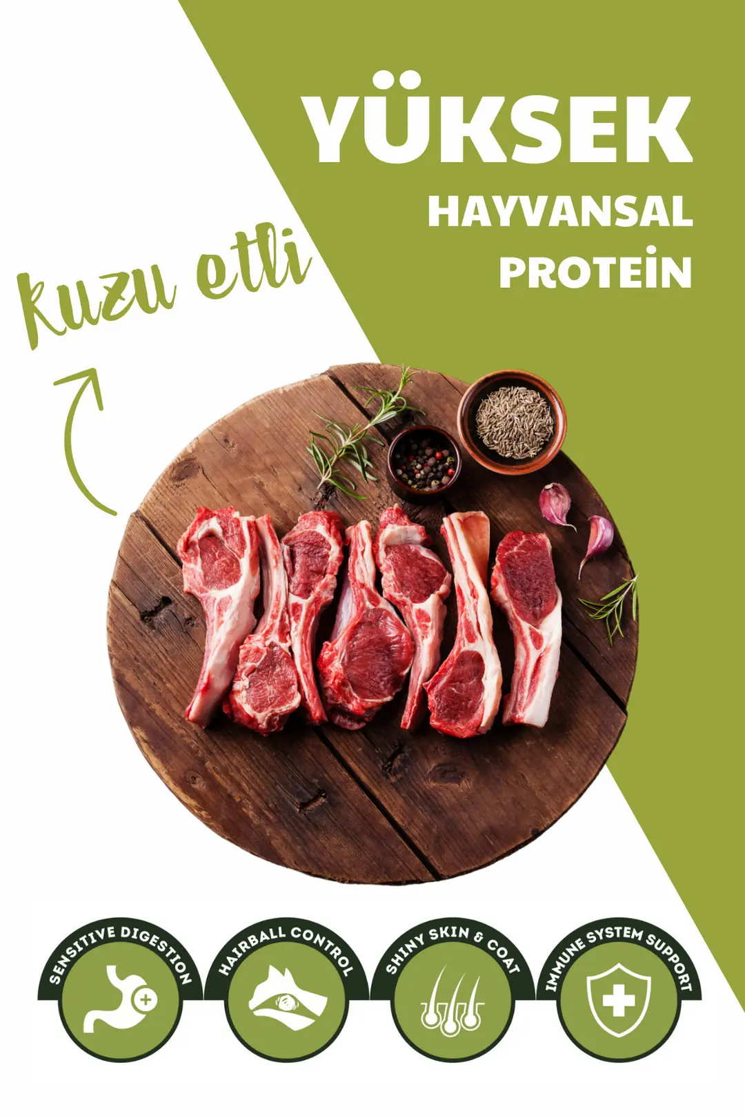 Kuzu Etli Ve Pirinçli Yetişkin Köpek Maması 6kg (2X3KG)