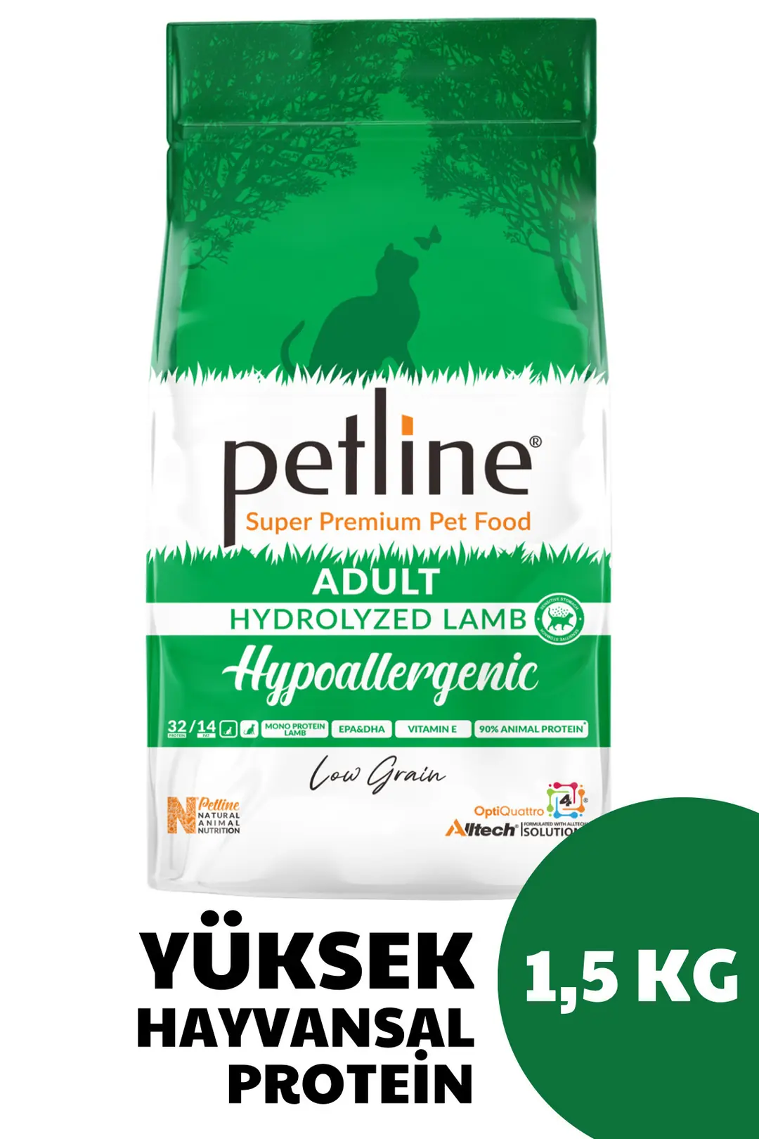 Tüy Ve Deri Sağlığını Destekleyici Hypoallergenic Kuzu Etli Yetişkin Kedi Maması 1,5 Kg