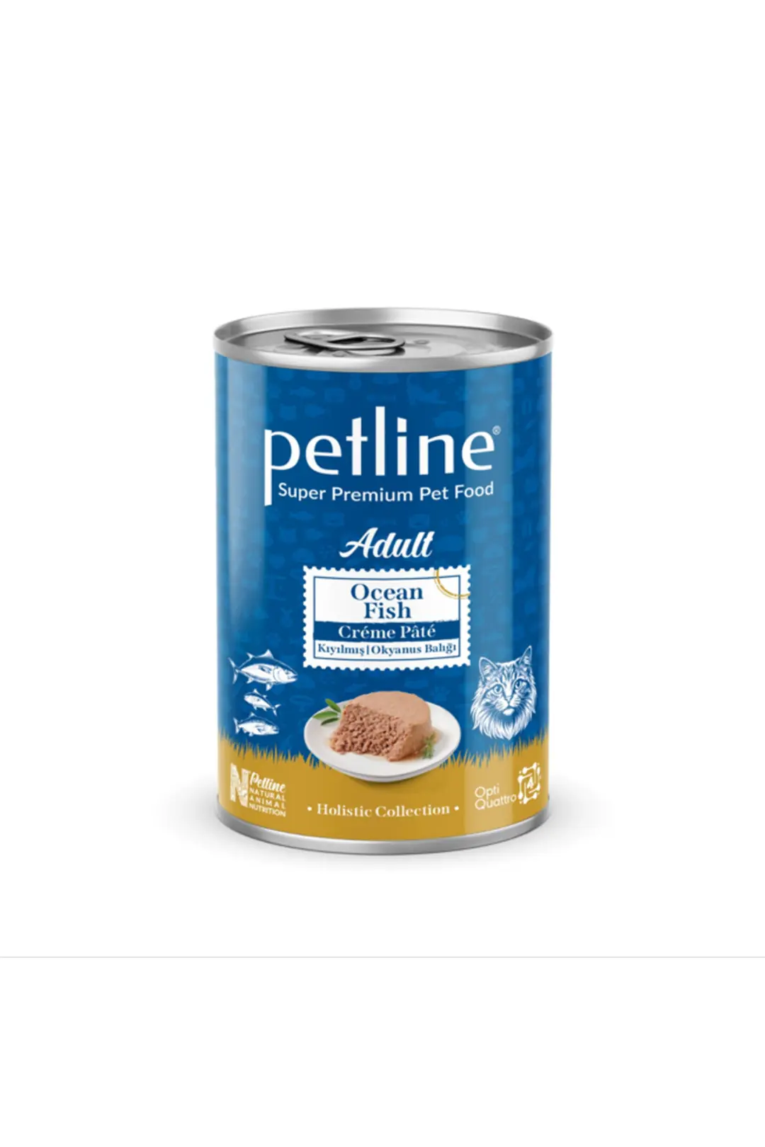 Gold Opti Quattro Nutrition™ Adult Ocean Fish Crème Pâté Okyanus Balıklı Kedi Konservesi 395 Gr