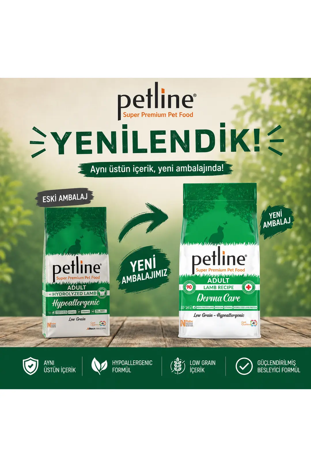 Tüy Ve Deri Sağlığını Destekleyici Hypoallergenic Kuzu Etli Yetişkin Kedi Maması 1,5 Kg