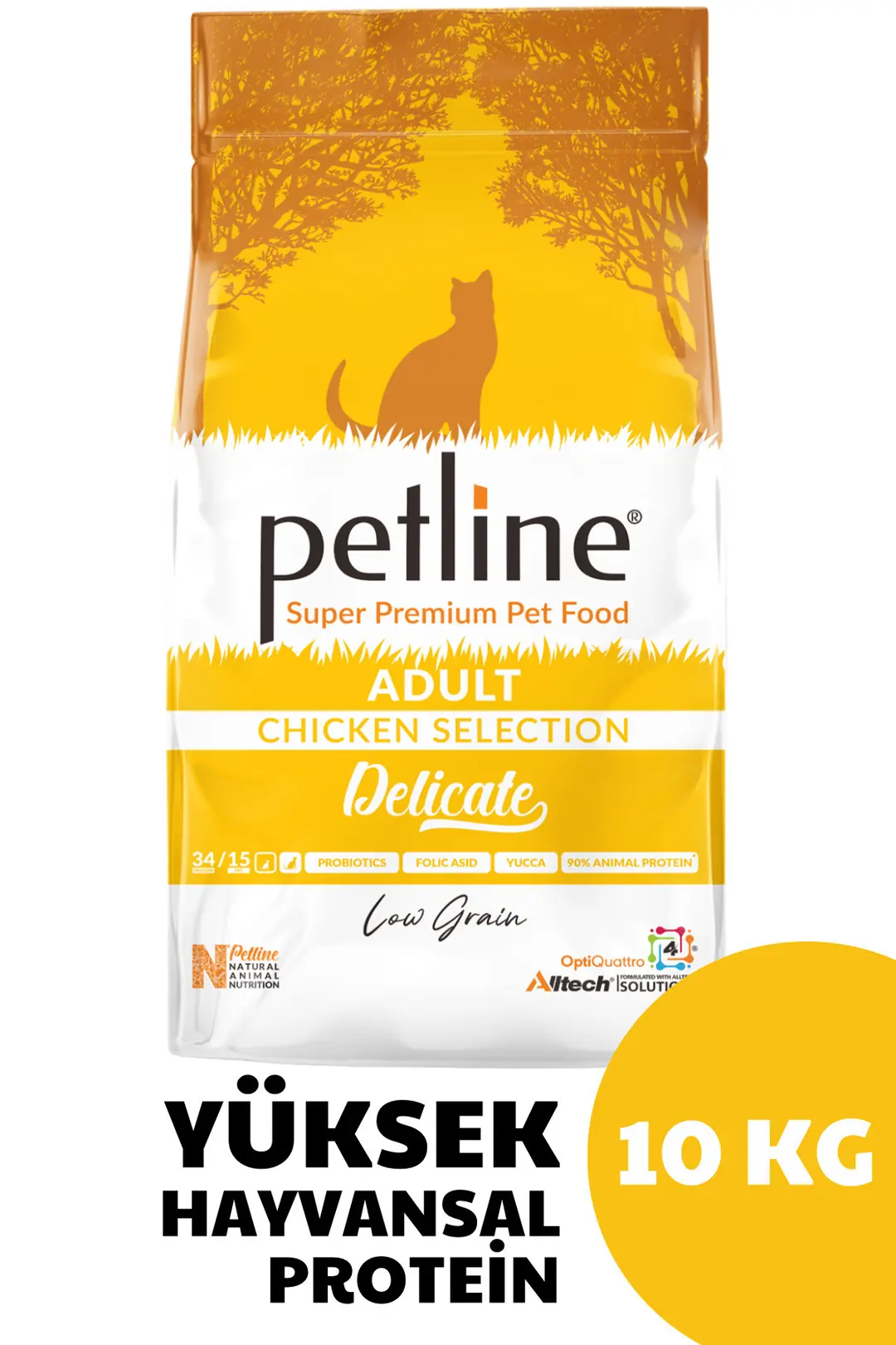 Yüksek Proteinli Ve Dengeli Beslenme Sağlayan Tavuklu Kedi Maması 10kg - Delicate