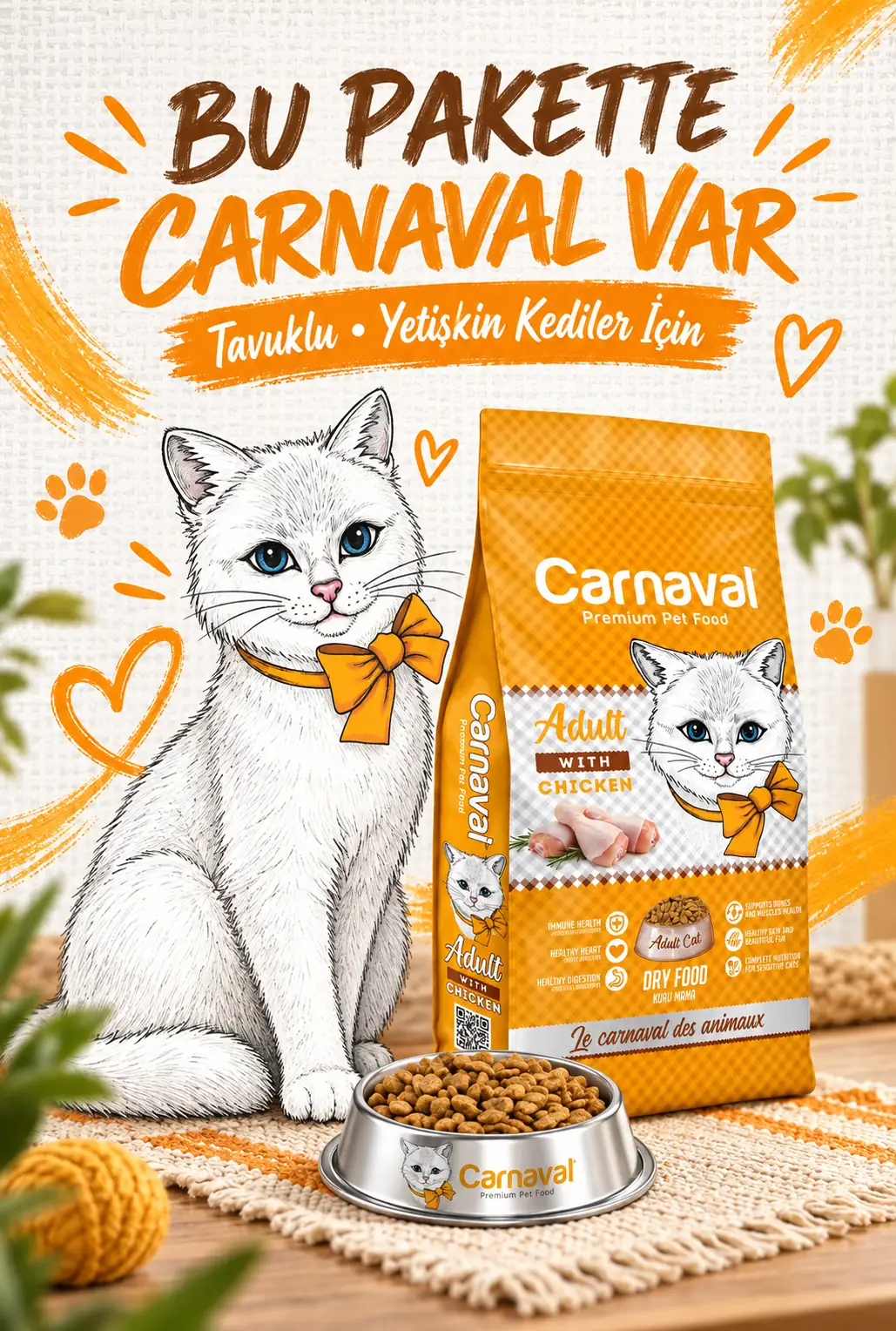 Tavuklu Yetişkin Kedi Maması 1.5kg