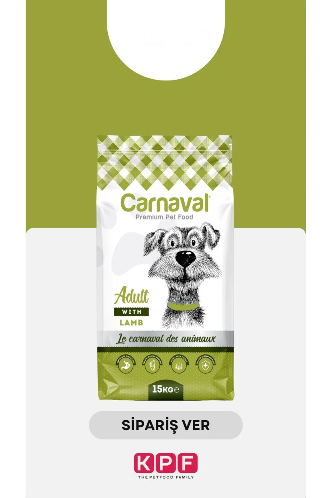 Kuzu Etli Yetişkin Köpek Maması 9kg (3X3KG)