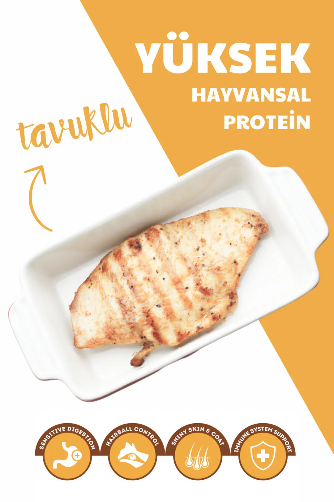 Tavuklu Yetişkin Kedi Maması Tavuklu 4.5kg (3X1.5KG)