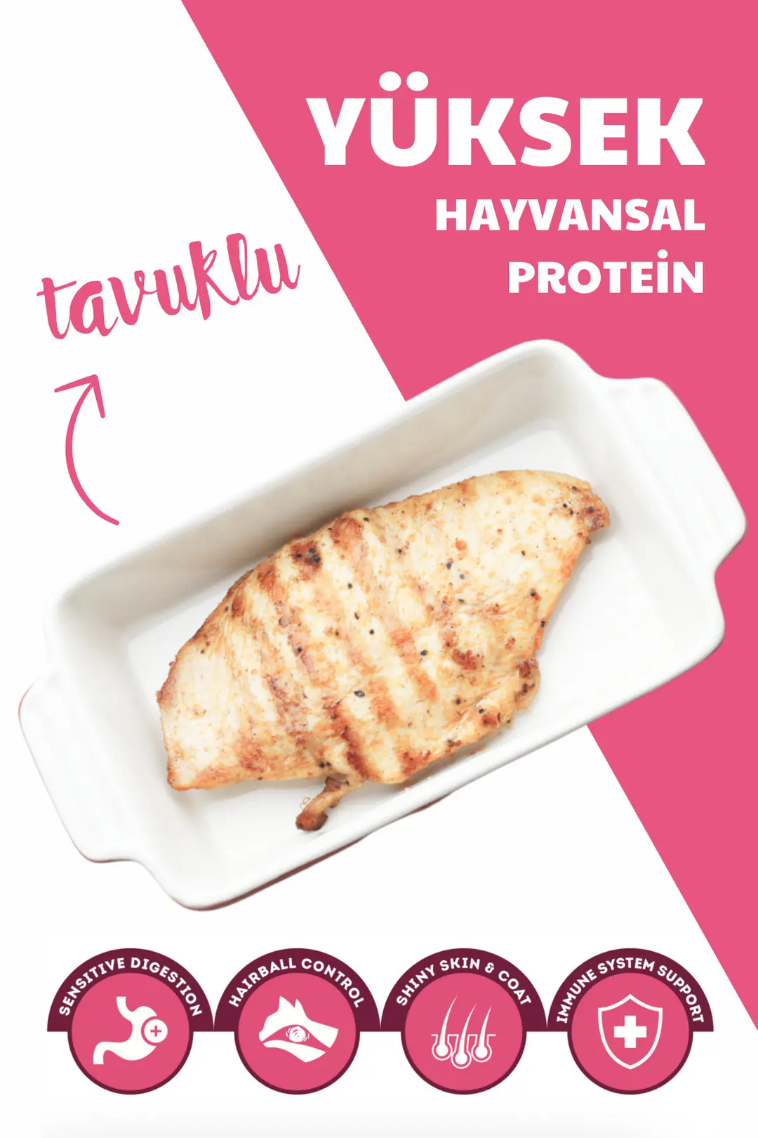 Tavuklu Yavru Kedi Maması 3kg (2X1.5KG)