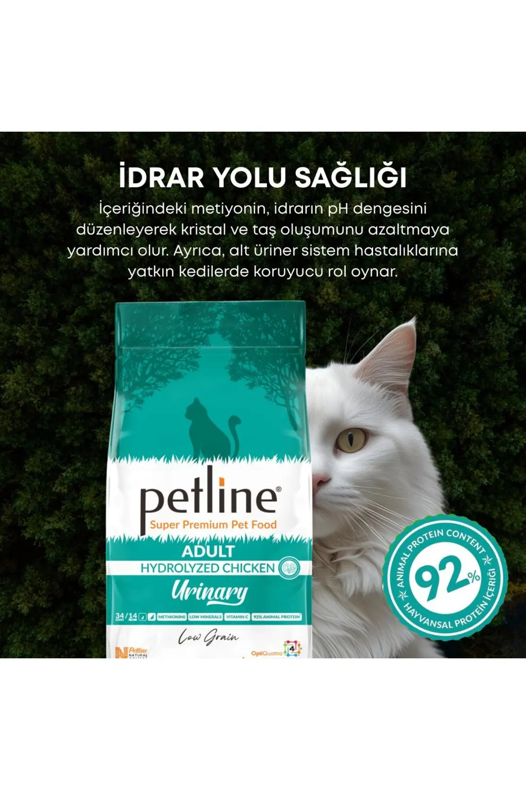 Urinary Mineral Seviyesi Azaltılmış, Böbrek Dostu Kedi Maması 3kg ( 2 X 1,5kg)